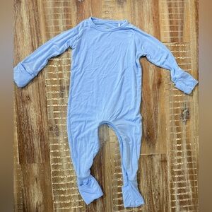 Little Sleepies Baby Light Blue Bamboo Footie Pajama 3-6m